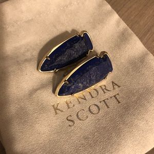 Kendra Scott Blue Lapis Arrowhead Earrings